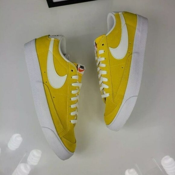 SIZE  8 MEN\'S NIKE BLAZER LOW \'77 SUEDE YELLOW DA7254-700 main image 11